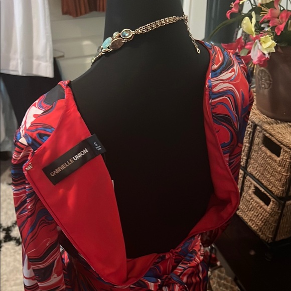 Elegant Multicolor Swirl Dress - Picture 8 of 10